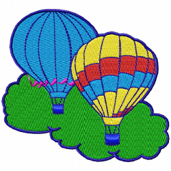 Balloons Embroidery Design 4 Balloons Embroidery Design 4